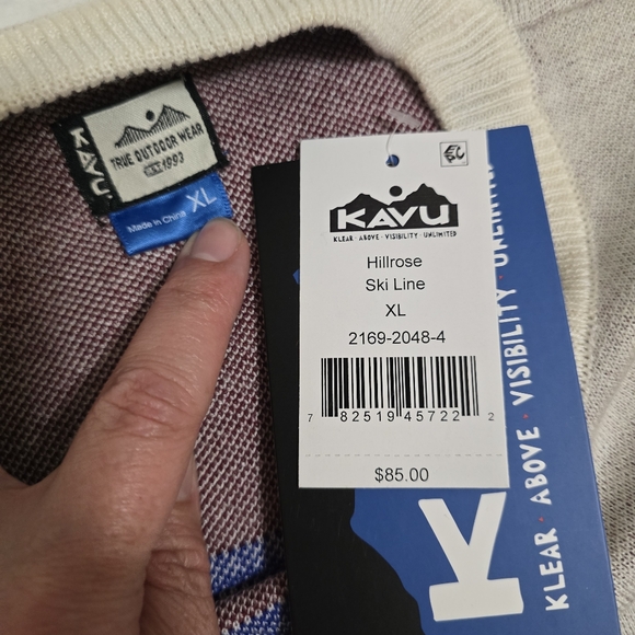 NWT Kavu Hillrose Ski LineSweater Apres Ski Women's XL Outdoor Gorpcore - Picture 7 of 11